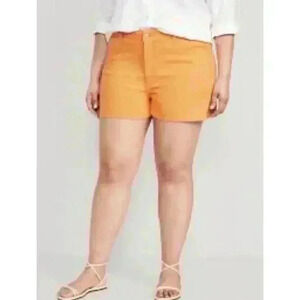 Old Navy Women's 20 WOW High Rise Shorts Golden Aurora 3” Inseam Stretch NEW